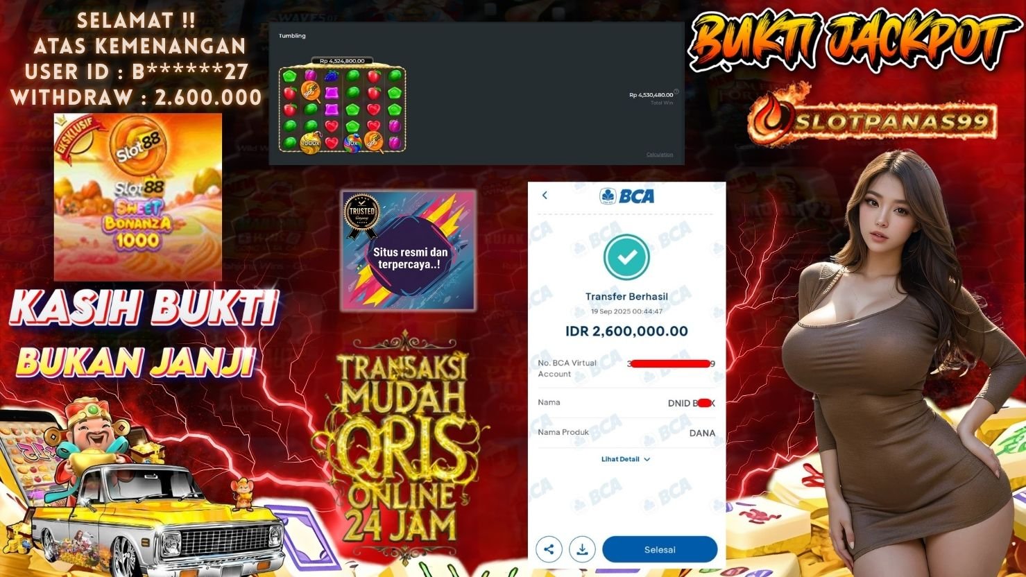 SLOTPANAS99 JACKPOT SLOT SLOT88 SWEET BONANZA 1000